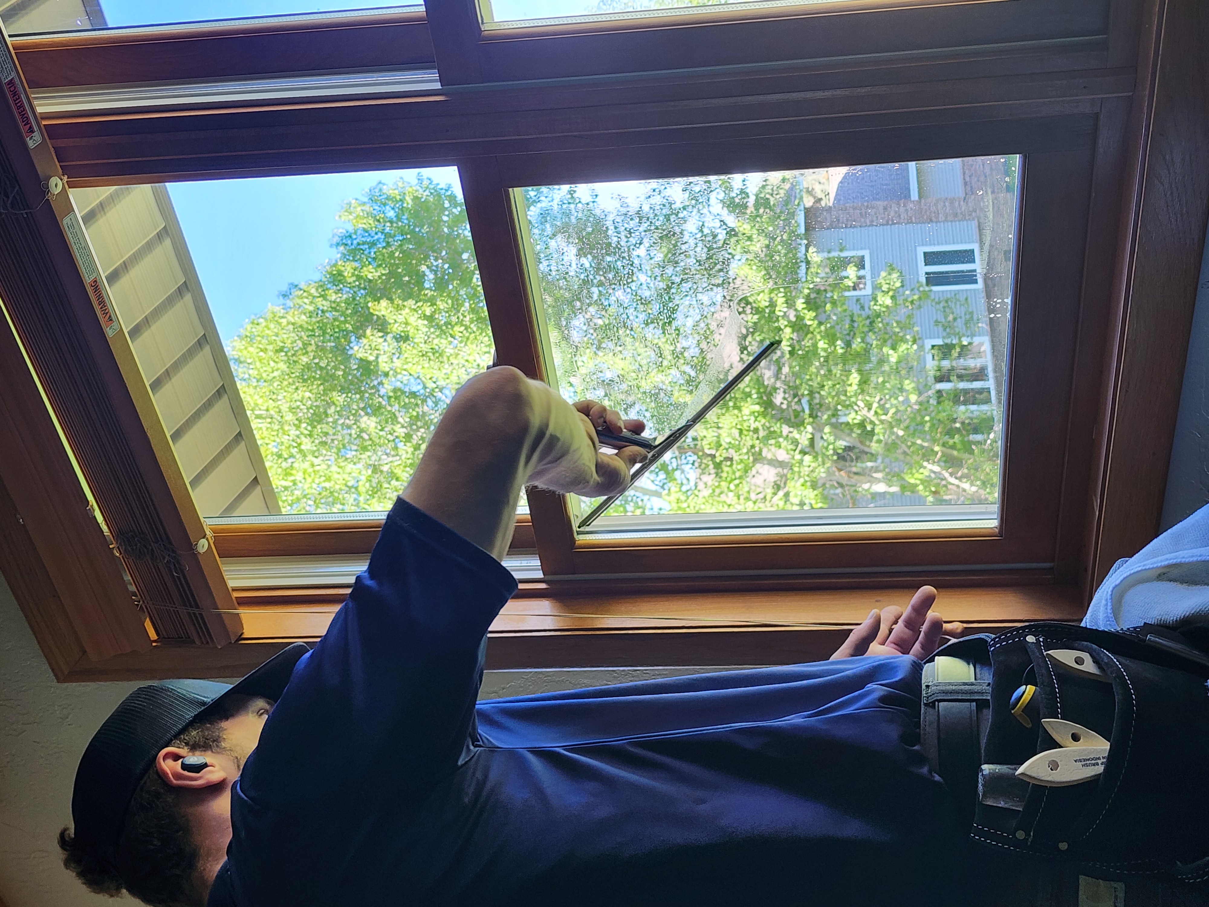 Window cleaning work