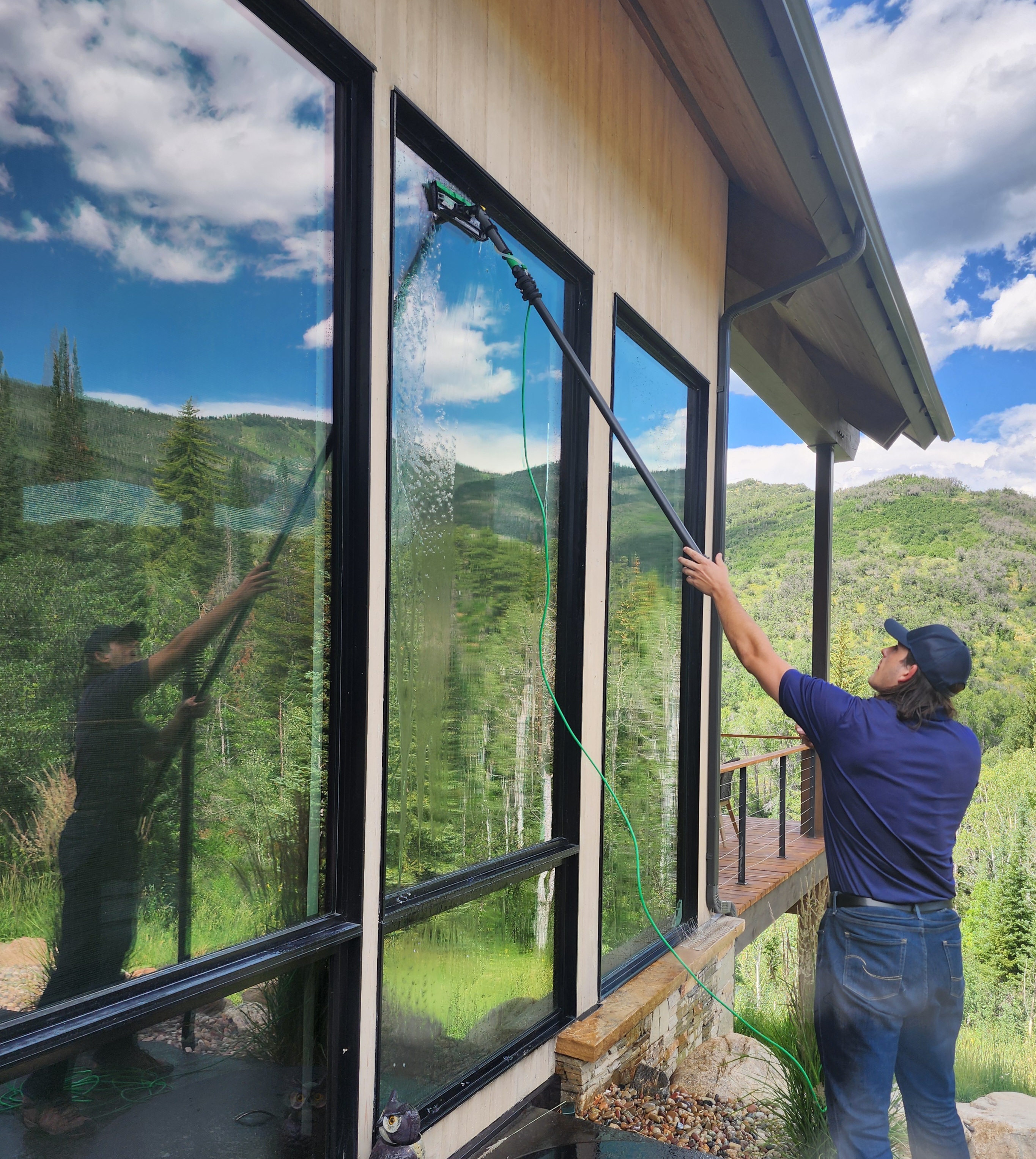 Window cleaning work